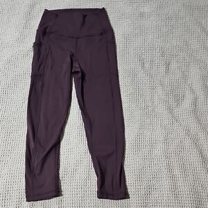 Zyia Purple High-Waisted Leggings
